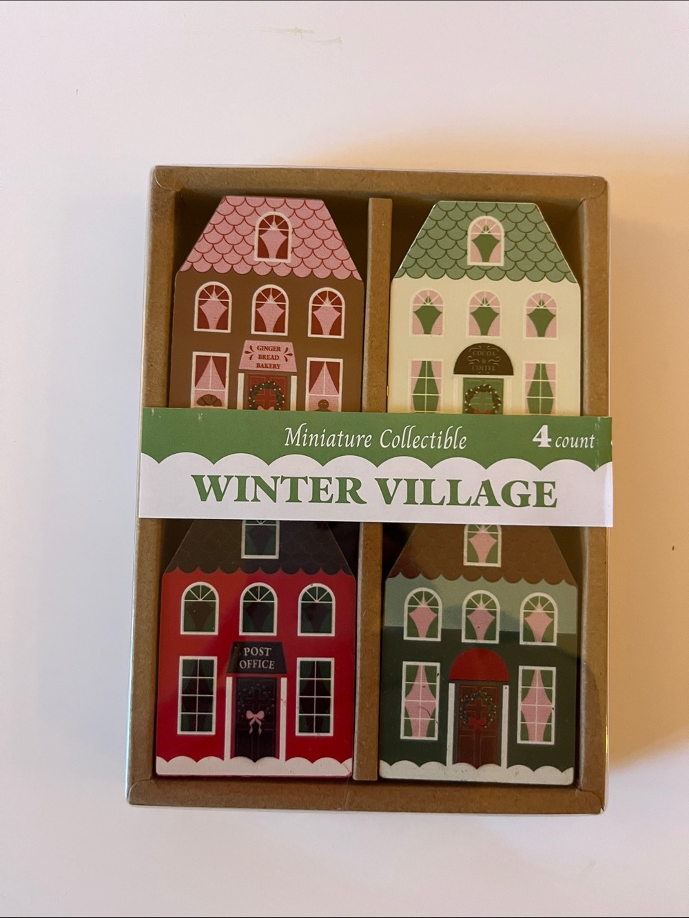 Target Bullseye Winter Village Wood Block Set